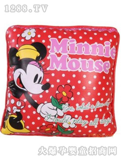 迪士尼圆点米奇皮靠垫