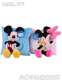 迪士尼米奇米妮有脚造型抱枕