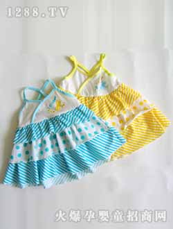 润婴宝吊带裙两色