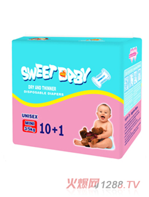 贝贝屋婴儿纸尿裤MIN10+1PCS