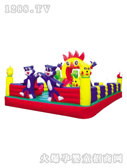 儿童城大型充气玩具米奇城堡|南京儿童城充气