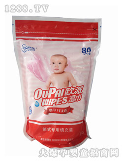 欧派80片补充装湿巾