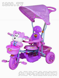 天宏紫色宝宝三轮车