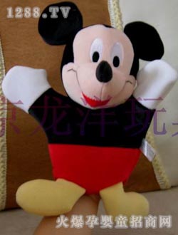 龙洋毛绒玩具米奇手偶