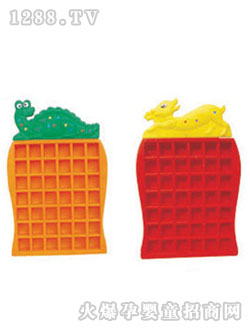 英利来玩具动物塑料水杯架