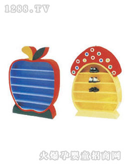 英利来玩具苹果蘑菇水杯架