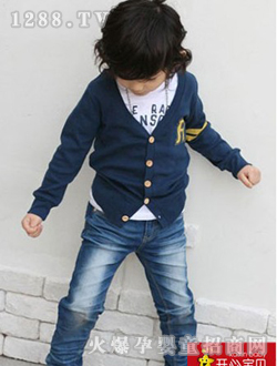 开心宝贝蓝色套装