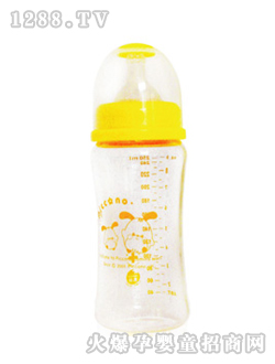 宽口径晶钻玻璃奶瓶250ml