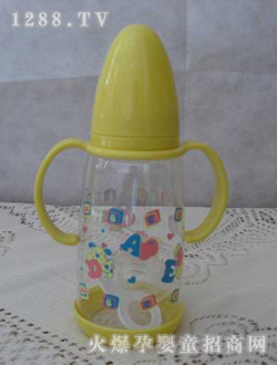 喜悦5安锥形底座双耳奶瓶