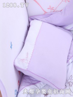雅培婴儿紫色抱枕
