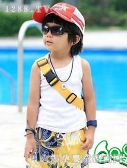 QQ星幼童白色背心
