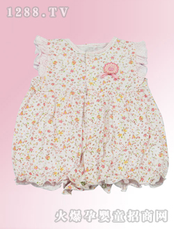 安婴宝粉红婴儿裙