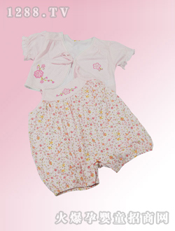 安婴宝粉红婴儿装