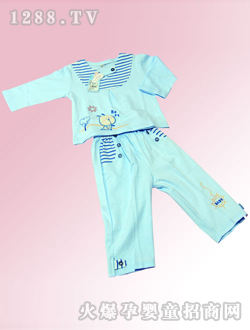 安婴宝蓝色幼童套装
