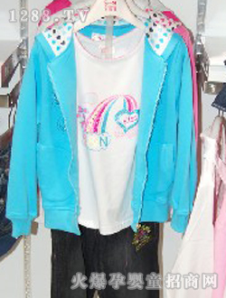 红蕃仔兰色女童衣