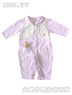 甜心小伙伴前开双用袍