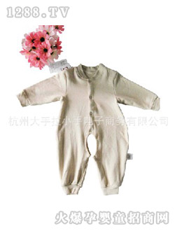 哆啦小贝婴儿开裆哈衣