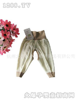 哆啦小贝婴儿开裆高腰裤