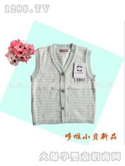 哆啦小贝婴儿开胸马甲