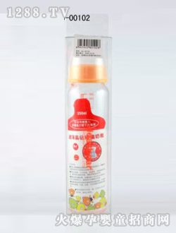 奥儿宝超薄晶钻玻璃奶瓶250ml
