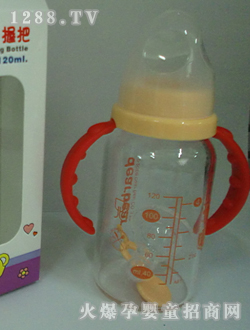 奥儿宝晶钻玻璃标准奶瓶120ml