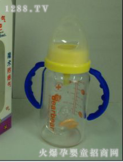 奥儿宝晶钻玻璃防胀气标准奶瓶120ml