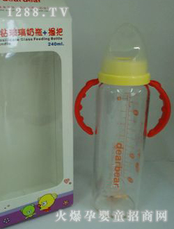 奥儿宝晶钻玻璃标准奶瓶240ml