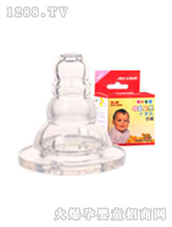 晶爱盒装标准口径母乳实感圆孔奶嘴