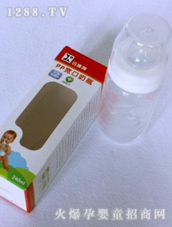 日康PP奶瓶宽口大奶瓶240ml