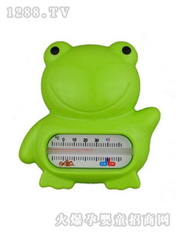 安婴宝青蛙水温计澡温计