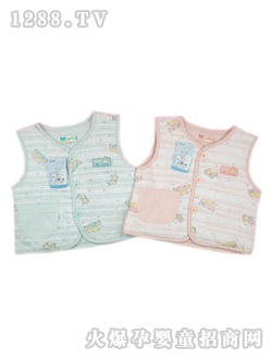 安婴宝婴儿夹棉马甲
