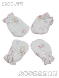 安婴宝纯棉新生儿脚套