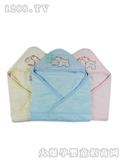 安婴宝水晶绒铺棉抱袋