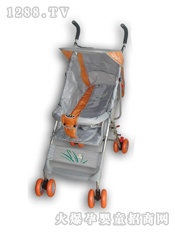 小贝乐儿童伞柄车T-116灰色