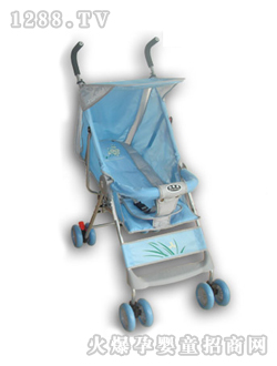 小贝乐儿童伞柄车T-116蓝色