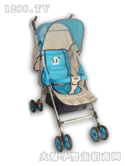 小贝乐儿童伞柄车T-108蓝色
