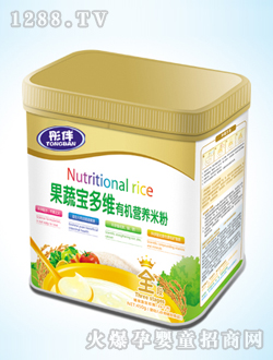 彤伴果蔬宝多维有机营养米粉