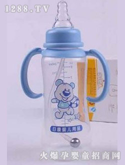 日康婴儿带柄PP奶瓶240ML