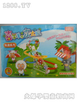 趣多多电动音乐旋转滑轨玩具
