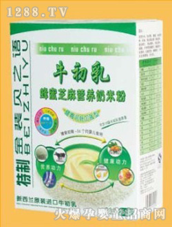 贝之语牛初乳蜂蜜芝麻营养奶米粉250g