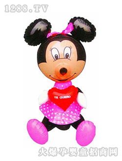 昊昊充气玩具坐米奇