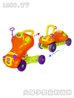 维尼多乐趣两用学步车