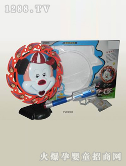 激光感应米奇音乐转盘枪