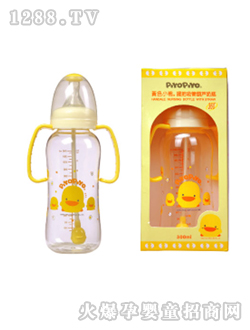 握把自动吸管葫芦奶瓶300CC