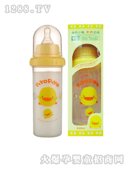 黄色小鸭P.P奶瓶260ml