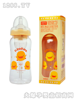 葫芦奶瓶防胀气宽口径