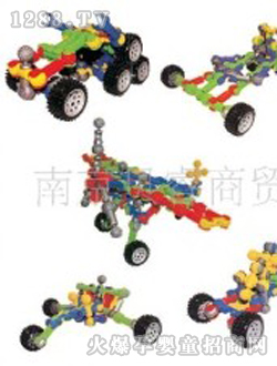 米奇妙关节积木车MQM8037