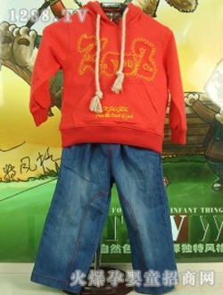 酷咕鸭二件套9036红