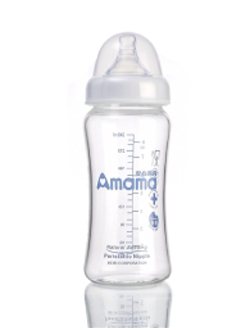 宽口径晶钻玻璃奶瓶240ml