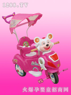 小帅才米奇三轮车红色